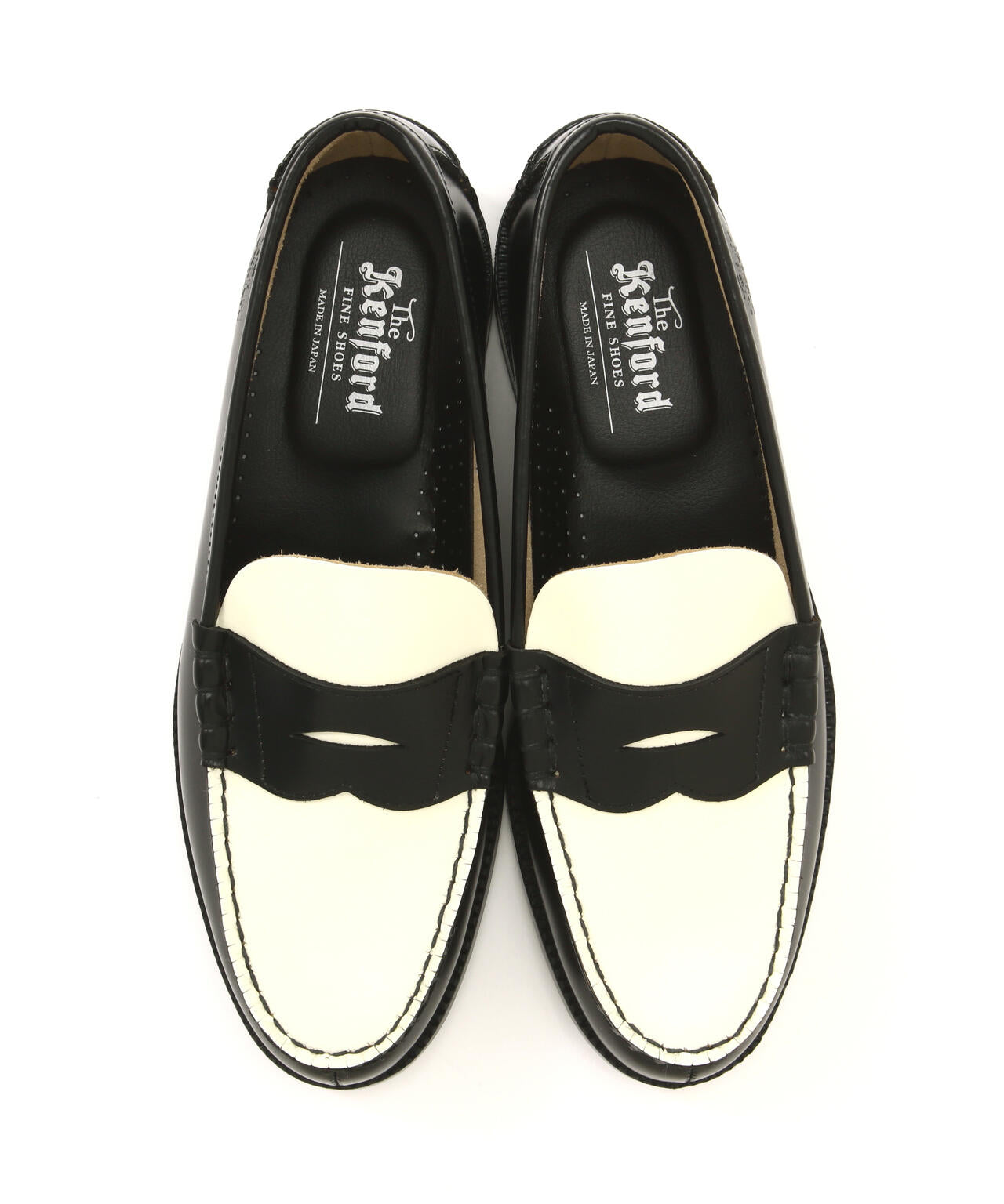 The Kenford Fineshoes/COMBI LOAFERS/BLACK WHITE