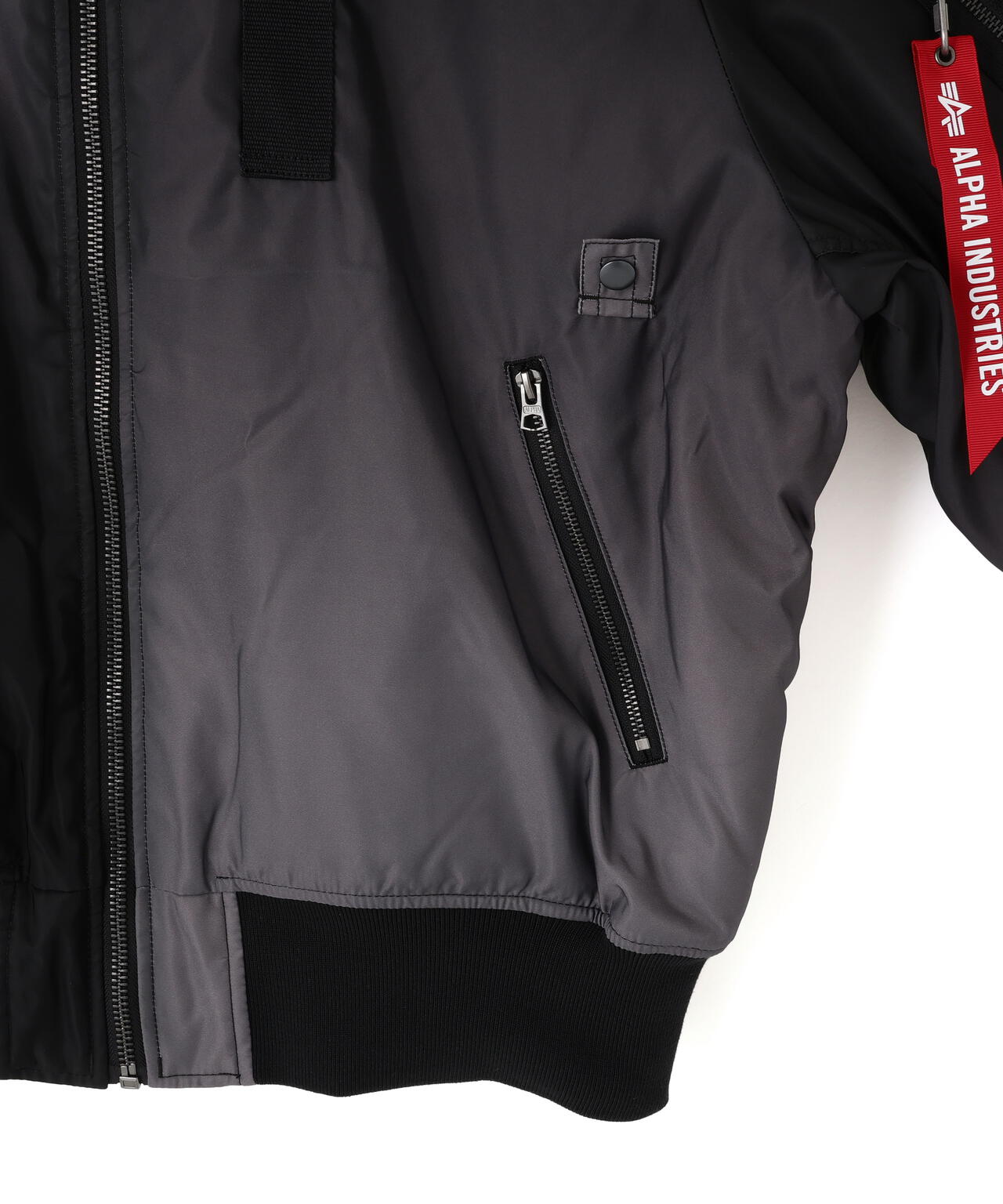 GRADIENT WASHED FLIGHT JACKET