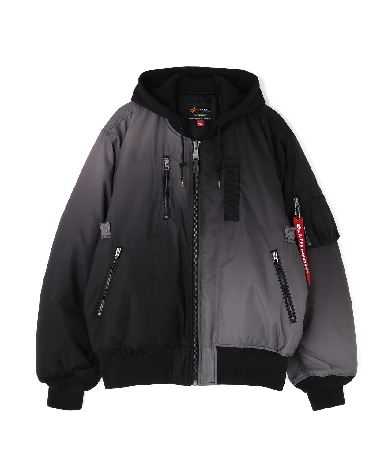 GRADIENT WASHED FLIGHT JACKET