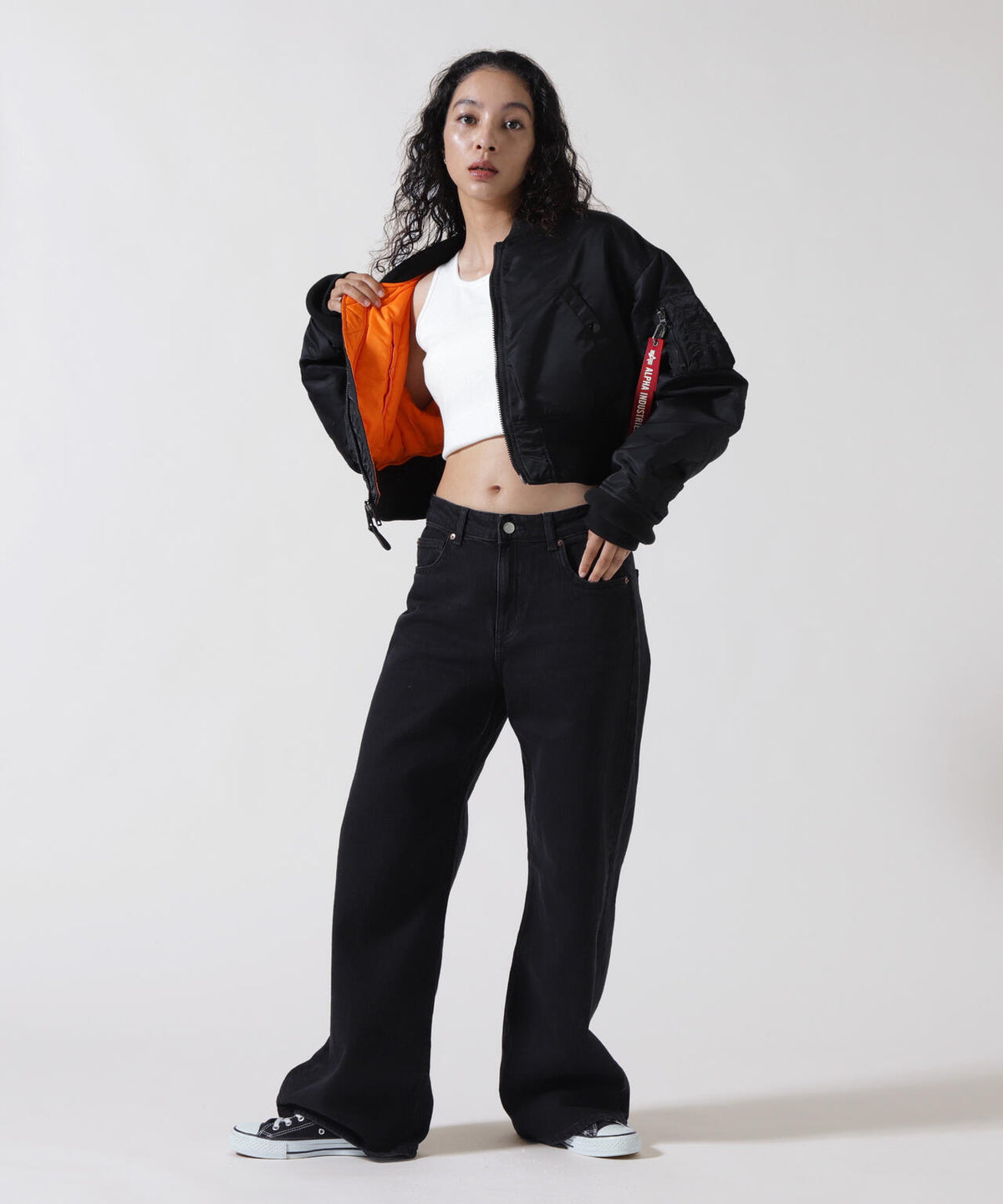 WOMENS MA-1 CROPPED FLIGHT JACKET
