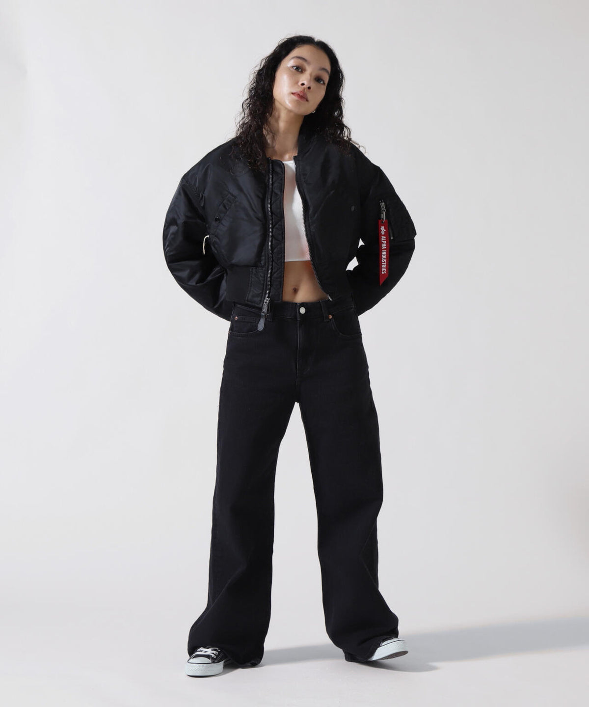 WOMENS MA-1 CROPPED FLIGHT JACKET