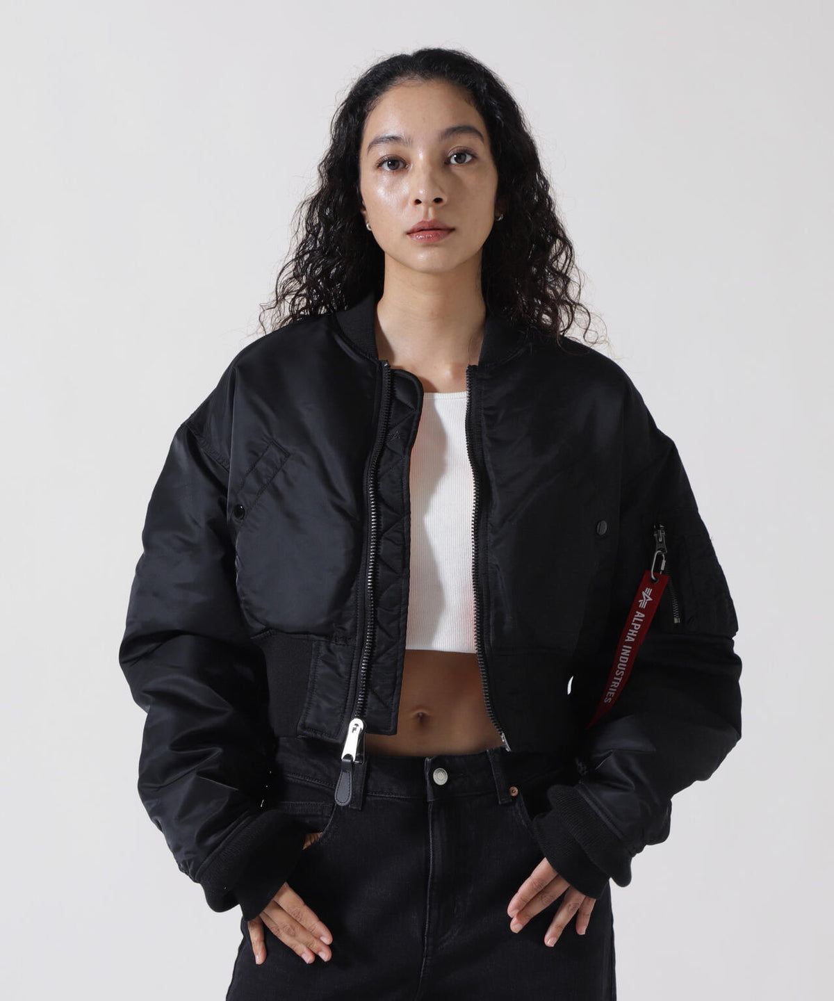 WOMENS MA-1 CROPPED FLIGHT JACKET