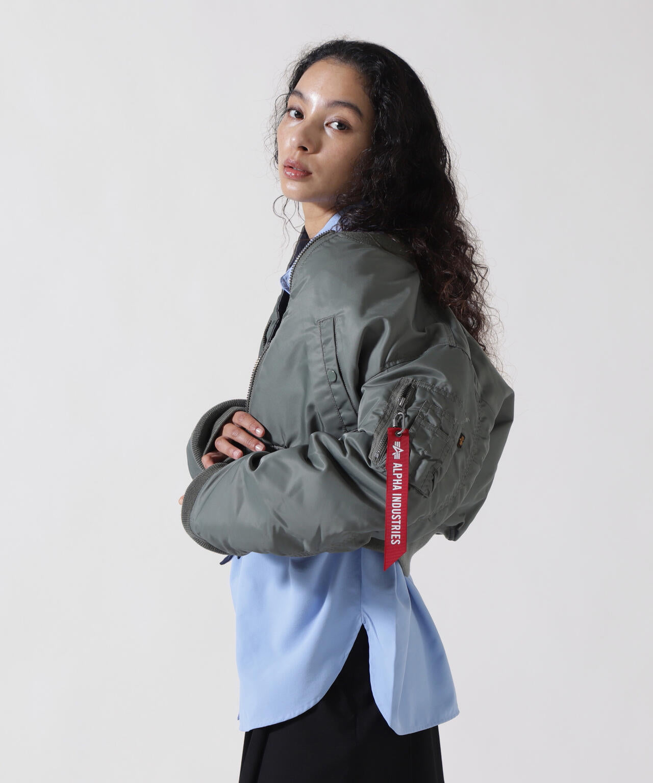MA-1 CROPPED FLIGHT JACKET W