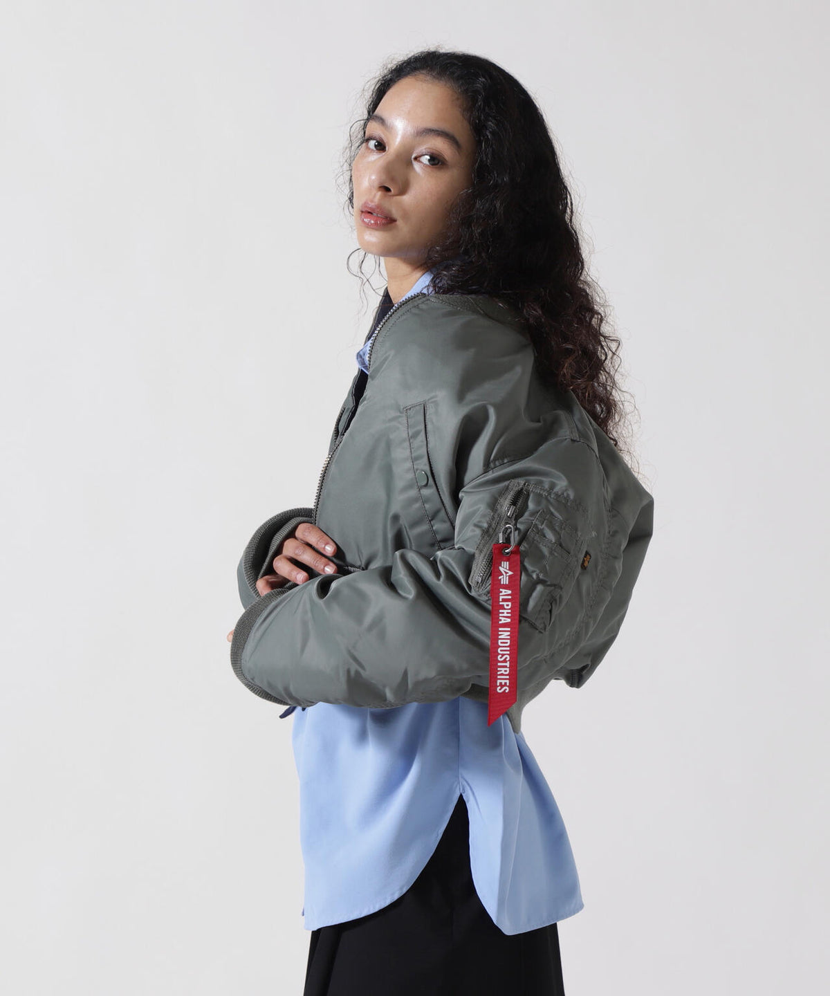 WOMENS MA-1 CROPPED FLIGHT JACKET