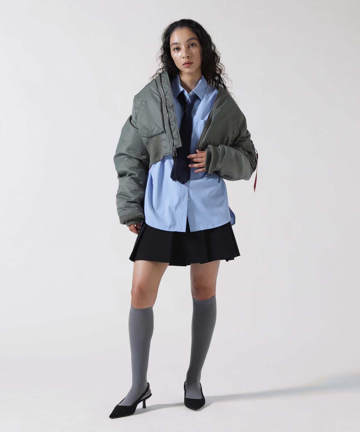 WOMENS MA-1 CROPPED FLIGHT JACKET
