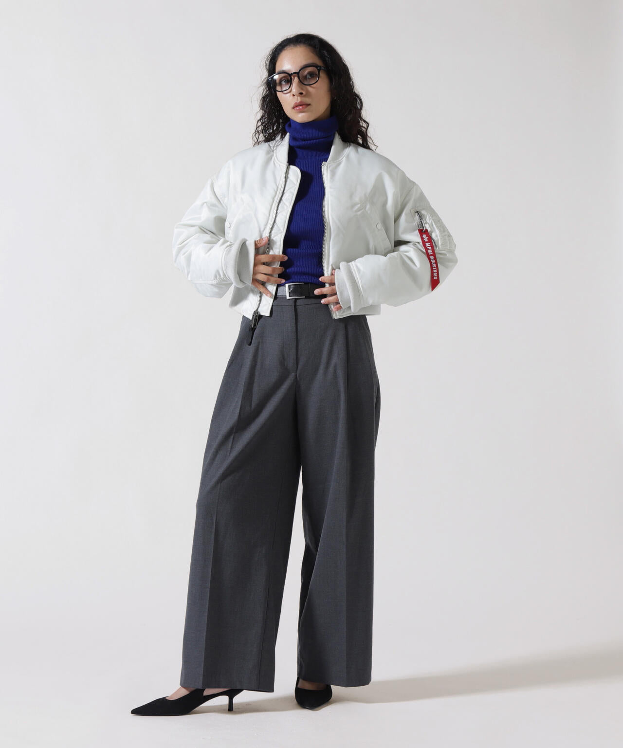 MA-1 CROPPED FLIGHT JACKET W