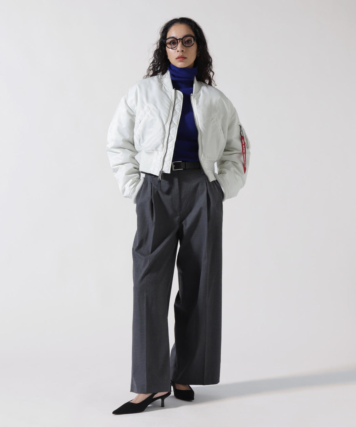 WOMENS MA-1 CROPPED FLIGHT JACKET