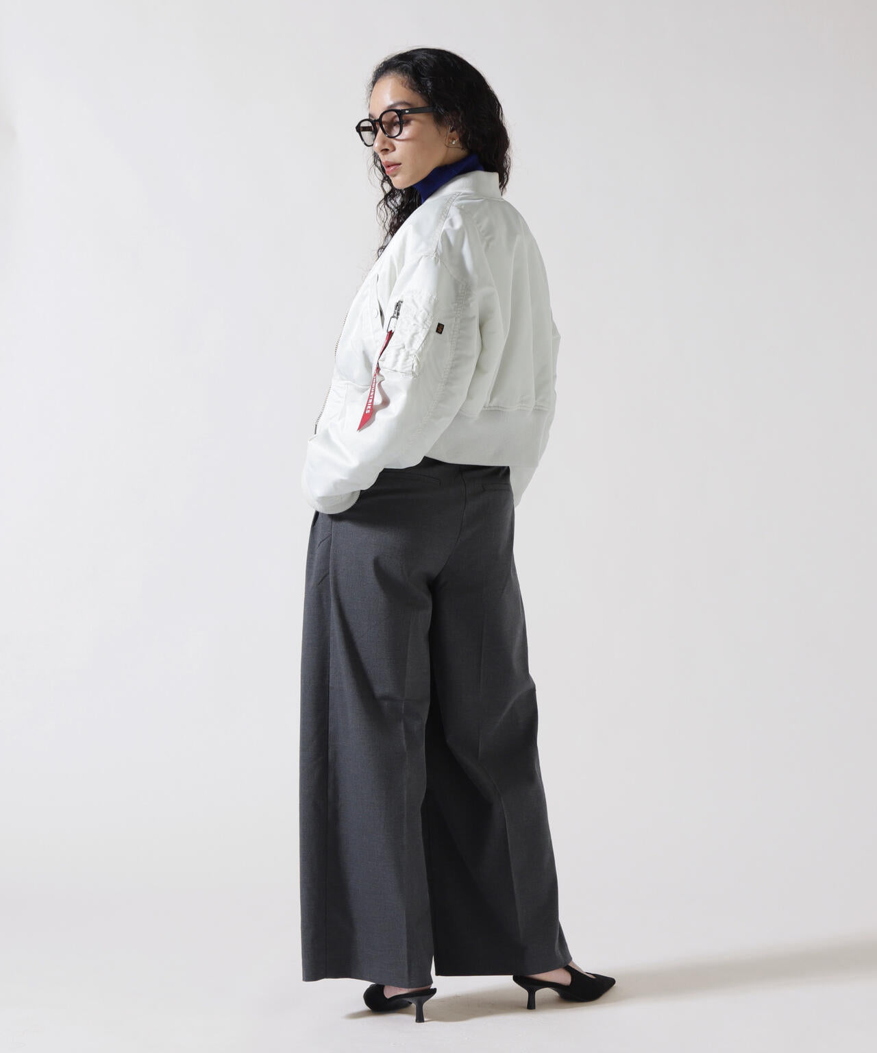 MA-1 CROPPED FLIGHT JACKET W