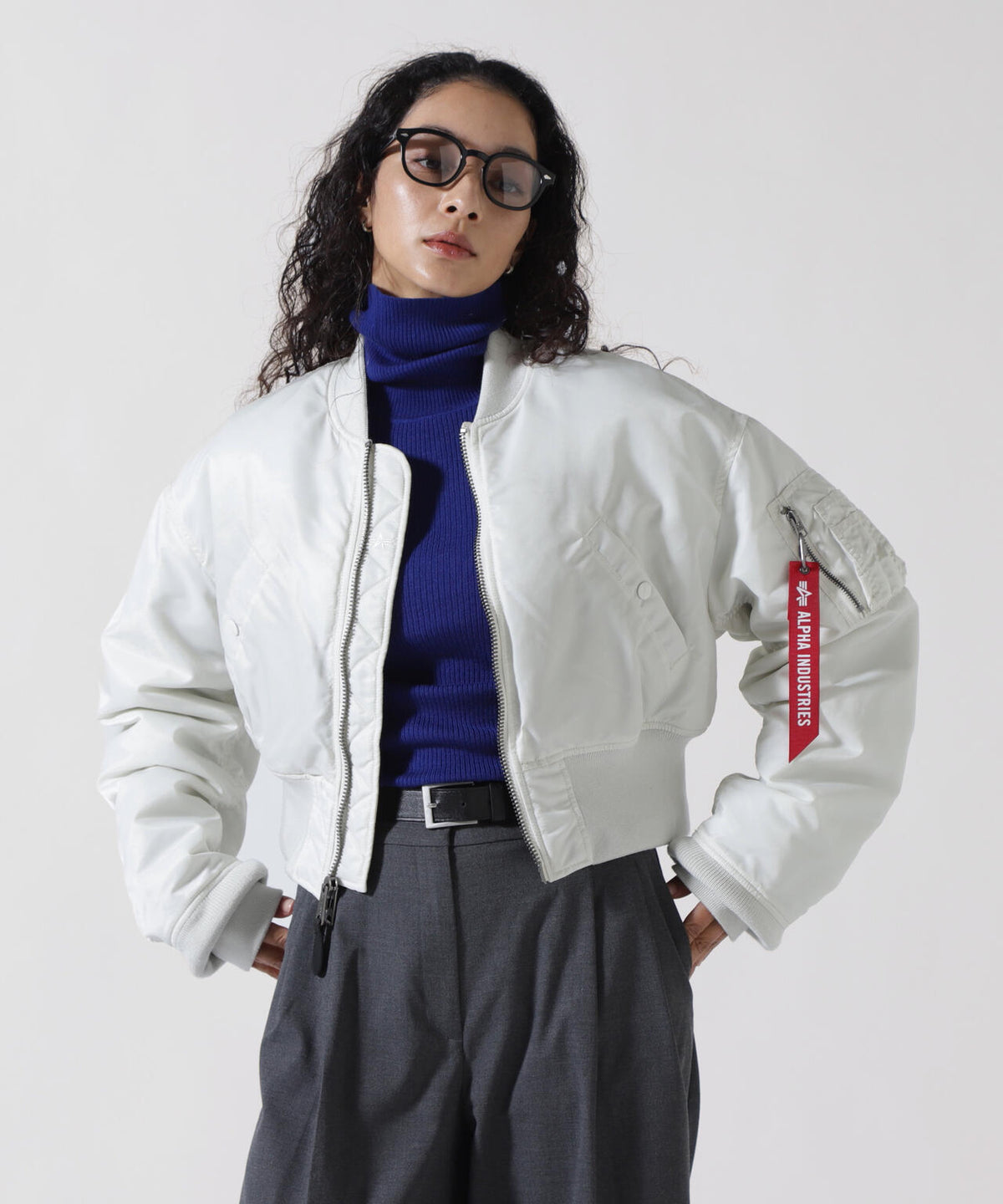 WOMENS MA-1 CROPPED FLIGHT JACKET