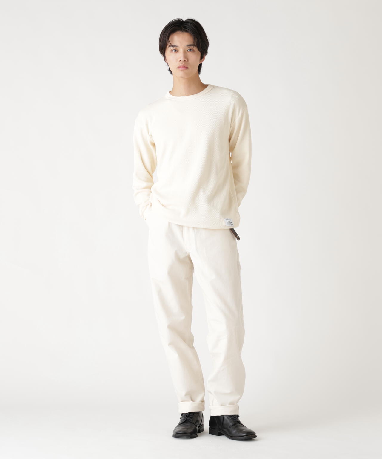 HONEYCOMB WAFFLE LS T-SHIRT / ハニカム ワッフル ロング ティーシャツ