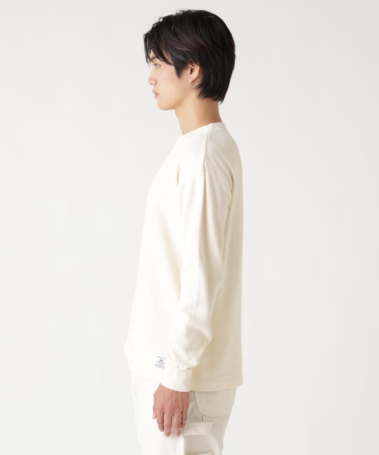 HONEYCOMB WAFFLE LS T-SHIRT / ハニカム ワッフル ロング ティーシャツ