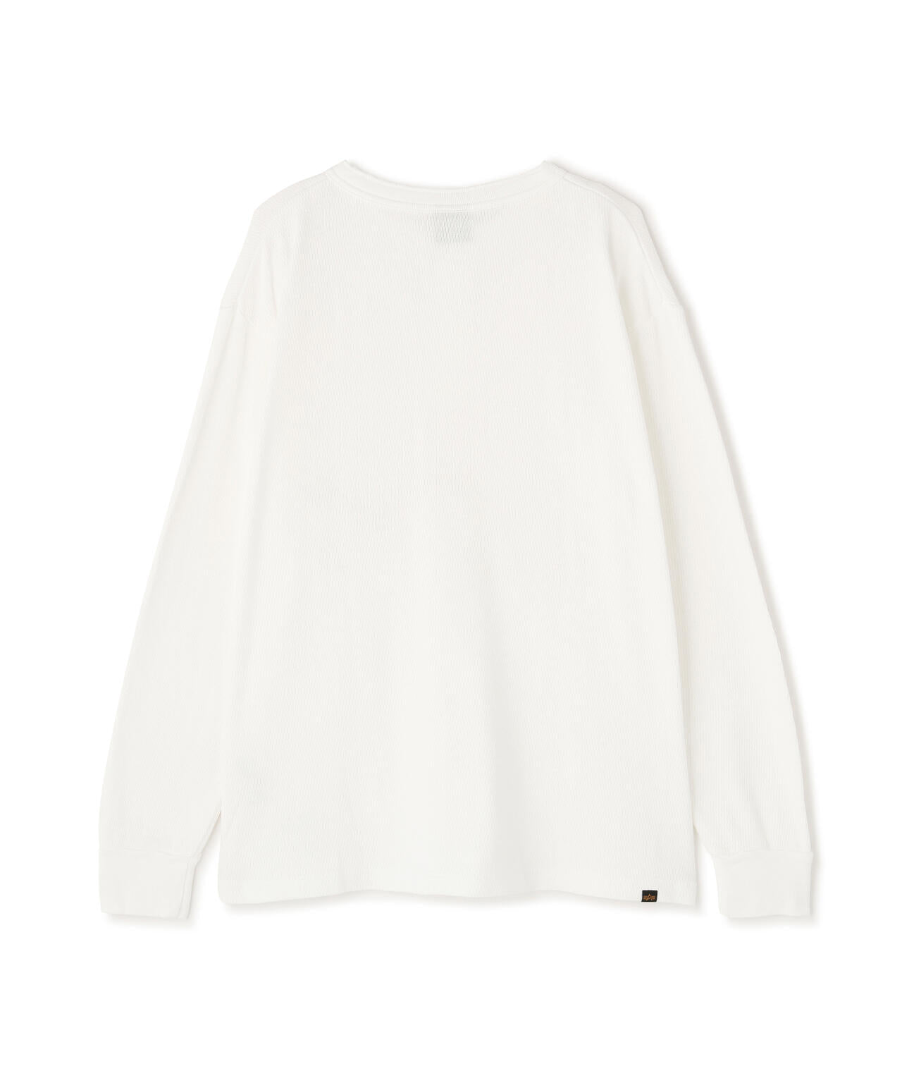 HONEYCOMB WAFFLE LS HENLEY NECK T-SHIRT