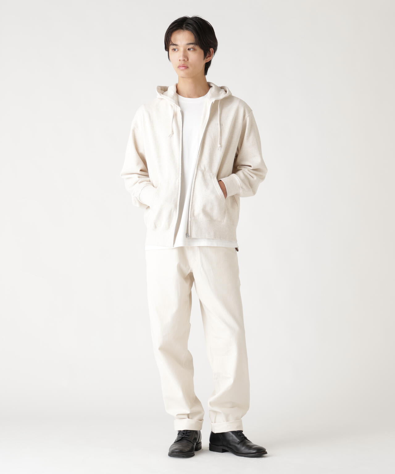 SNOW WASH ZIP HOODIE