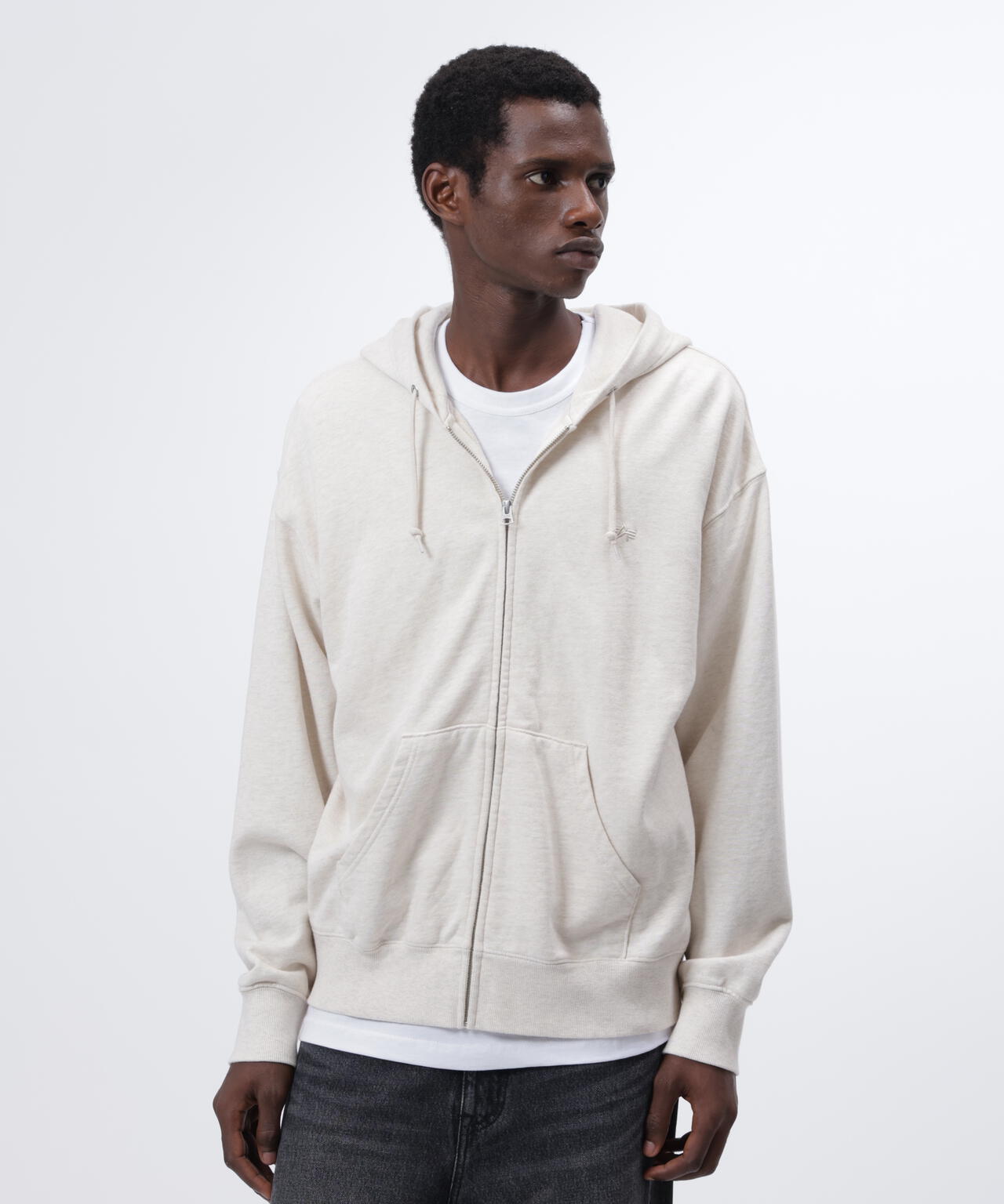 SNOW WASH ZIP HOODIE