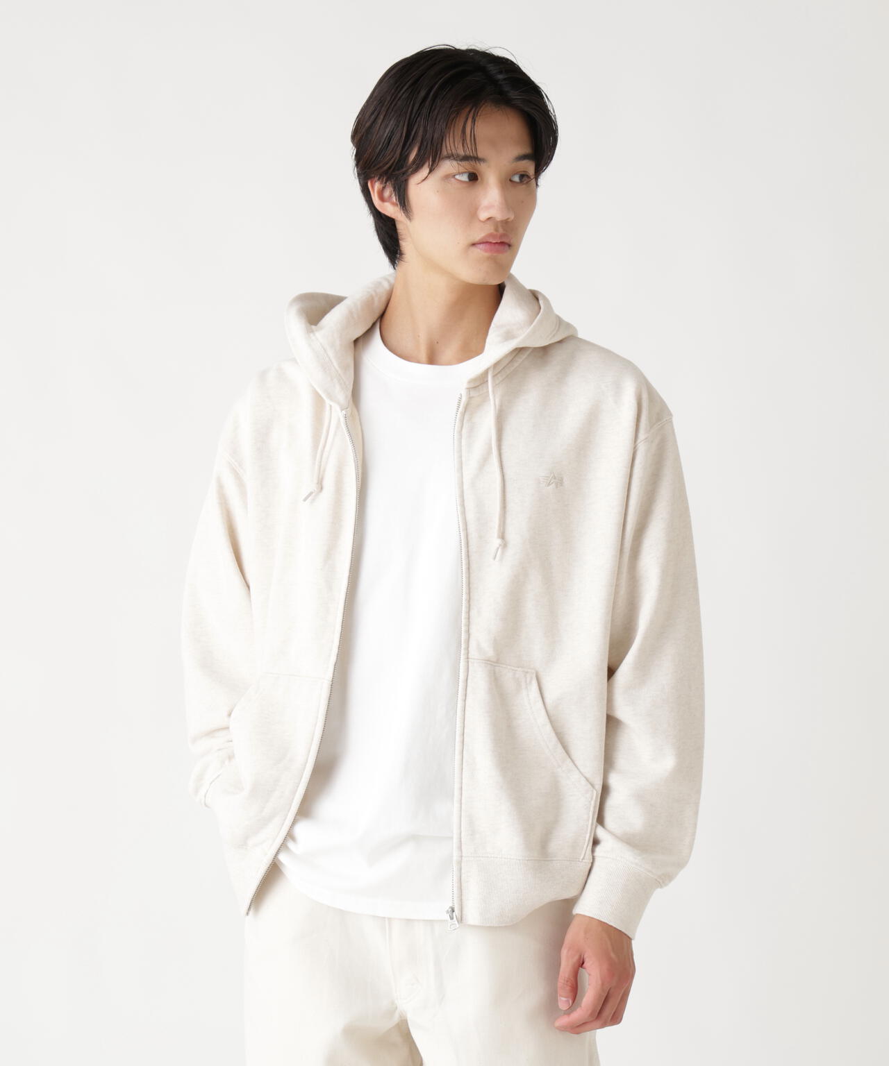 SNOW WASH ZIP HOODIE