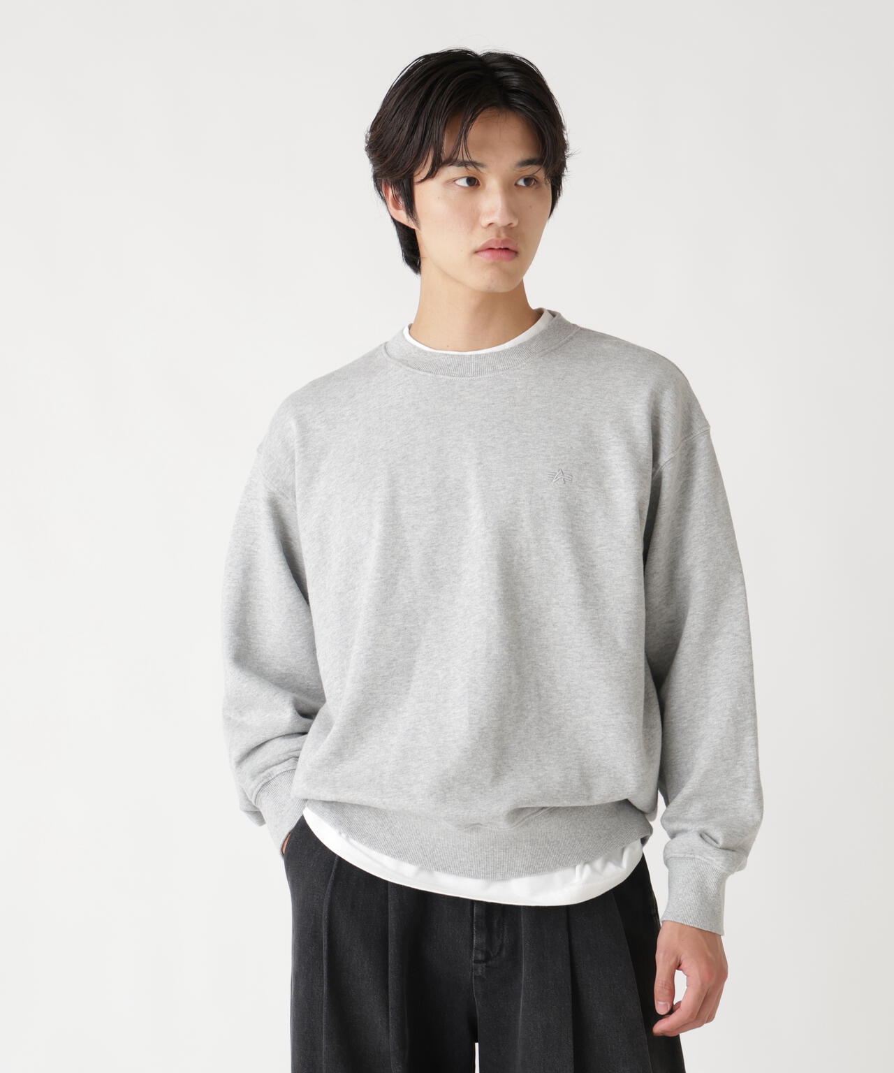 SNOW WASH CREW SWEAT