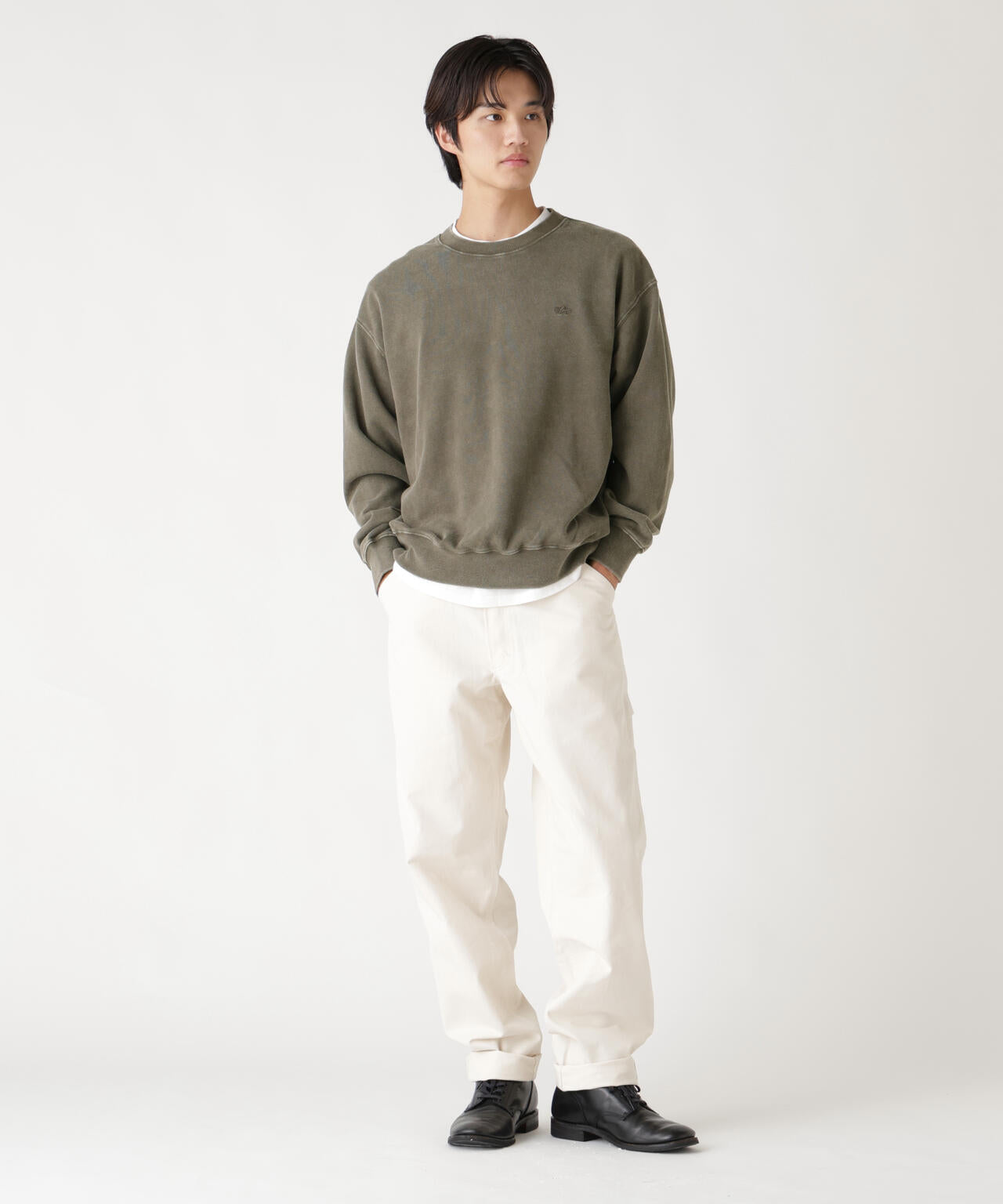 SNOW WASH CREW SWEAT