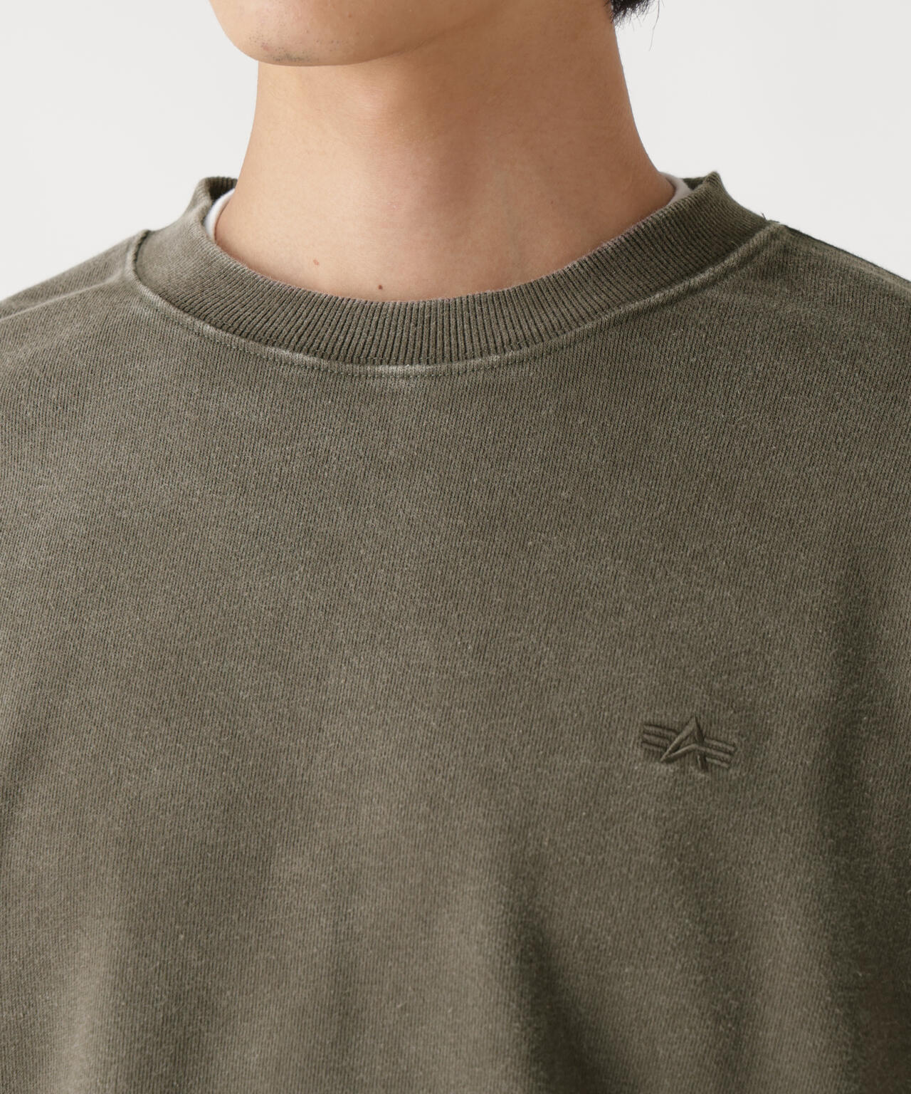 SNOW WASH CREW SWEAT