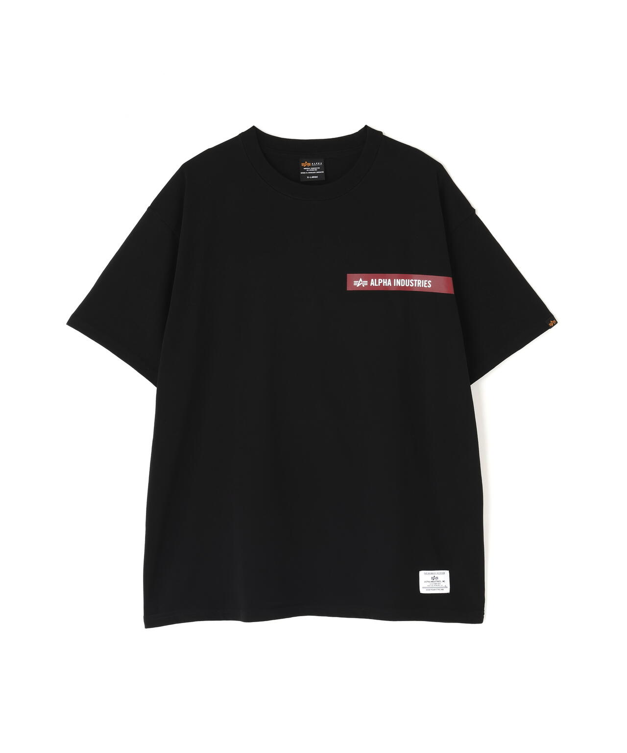 ALPHA RED RIBBON T-SHIRT / アルファ レッド リボン ティーシャツ