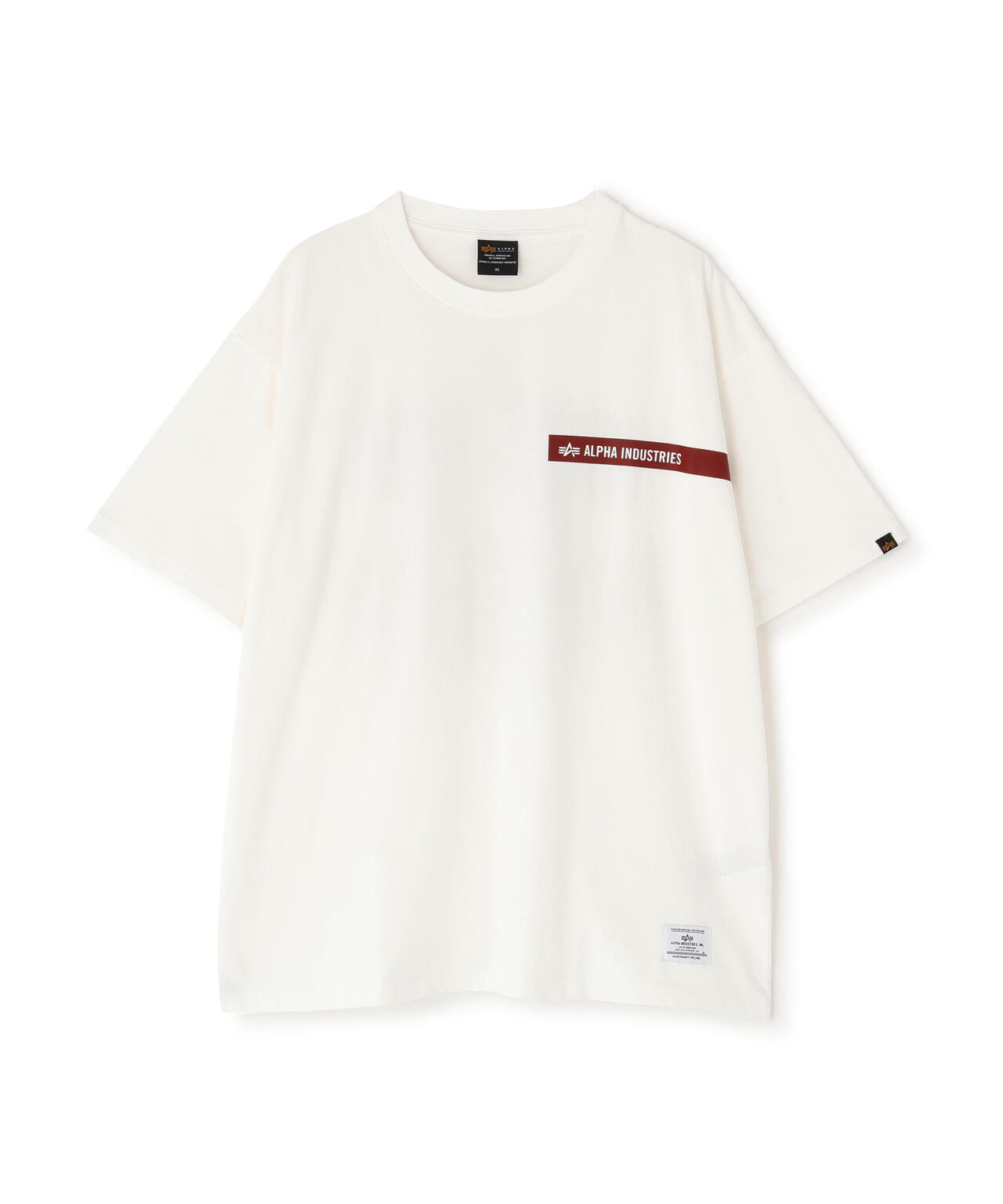 ALPHA RED RIBBON T-SHIRT / アルファ レッド リボン ティーシャツ