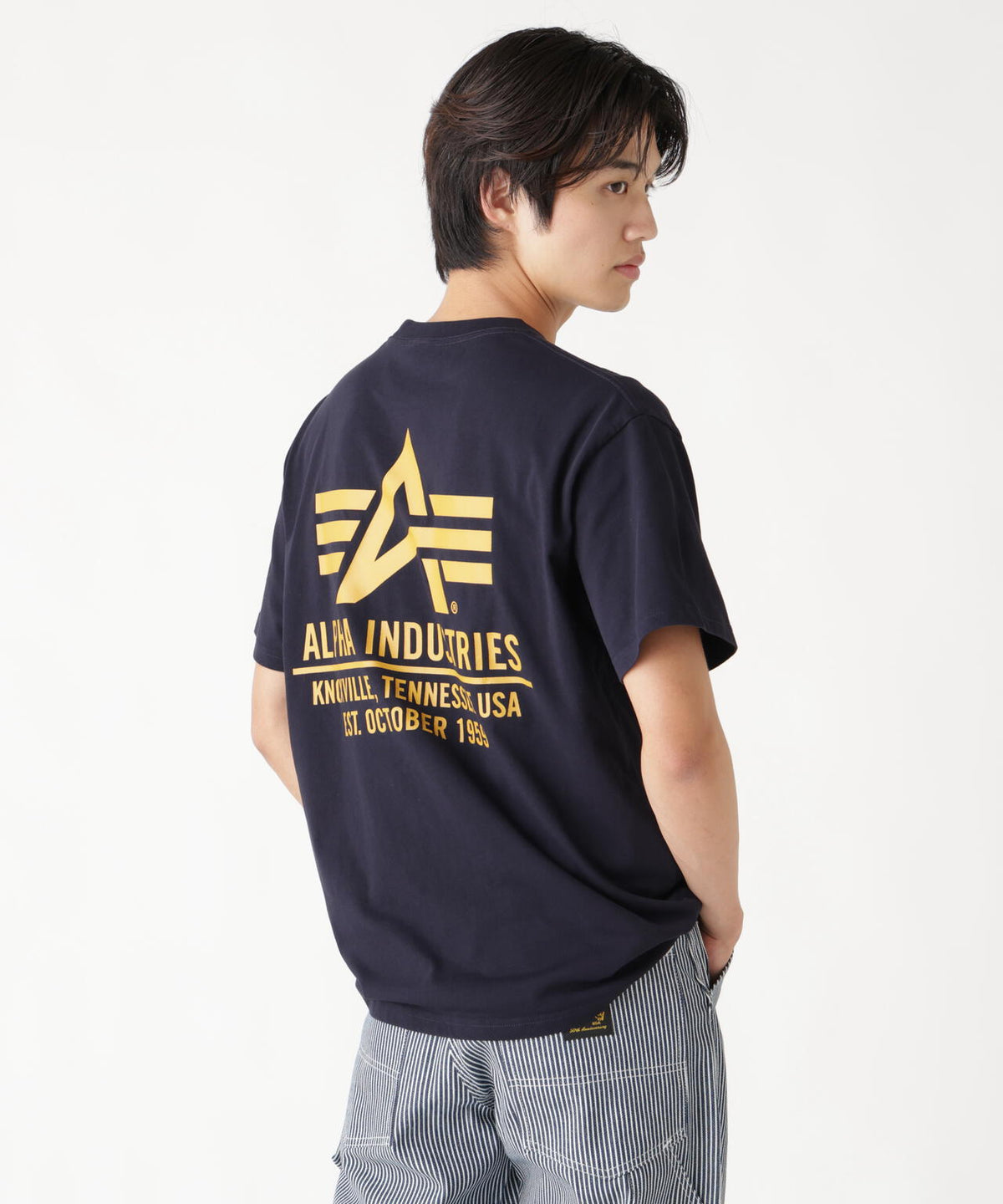 ALPHA RED RIBBON T-SHIRT / アルファ レッド リボン ティーシャツ
