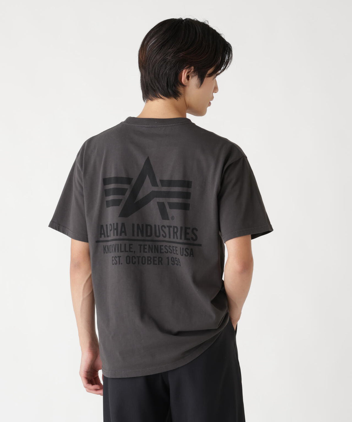 ALPHA RED RIBBON T-SHIRT / アルファ レッド リボン ティーシャツ