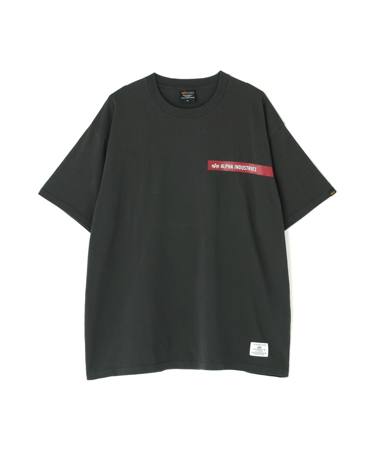 ALPHA RED RIBBON T-SHIRT / アルファ レッド リボン ティーシャツ