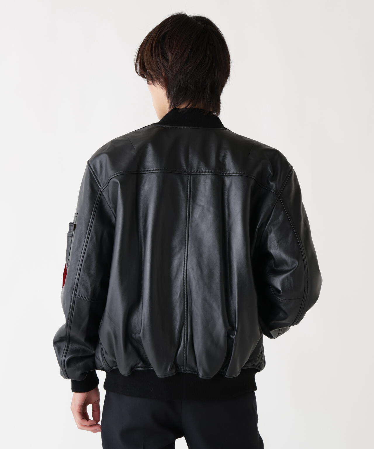 LEATHER MA-1 FLIGHT JACKET