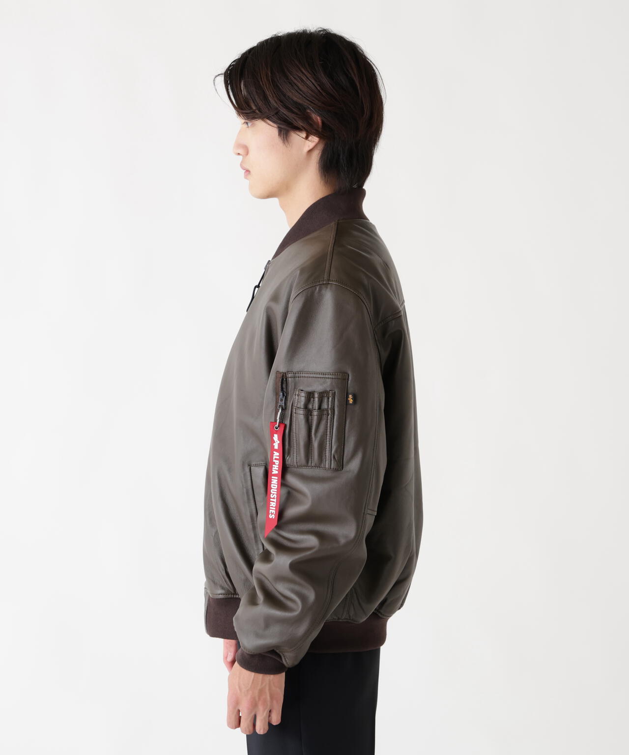 LEATHER MA-1 FLIGHT JACKET