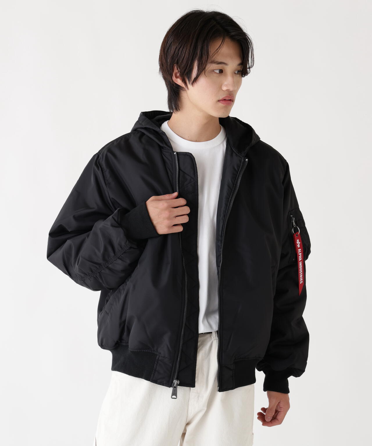 MA-1 HOODED OXFORD FLIGHT JACKET