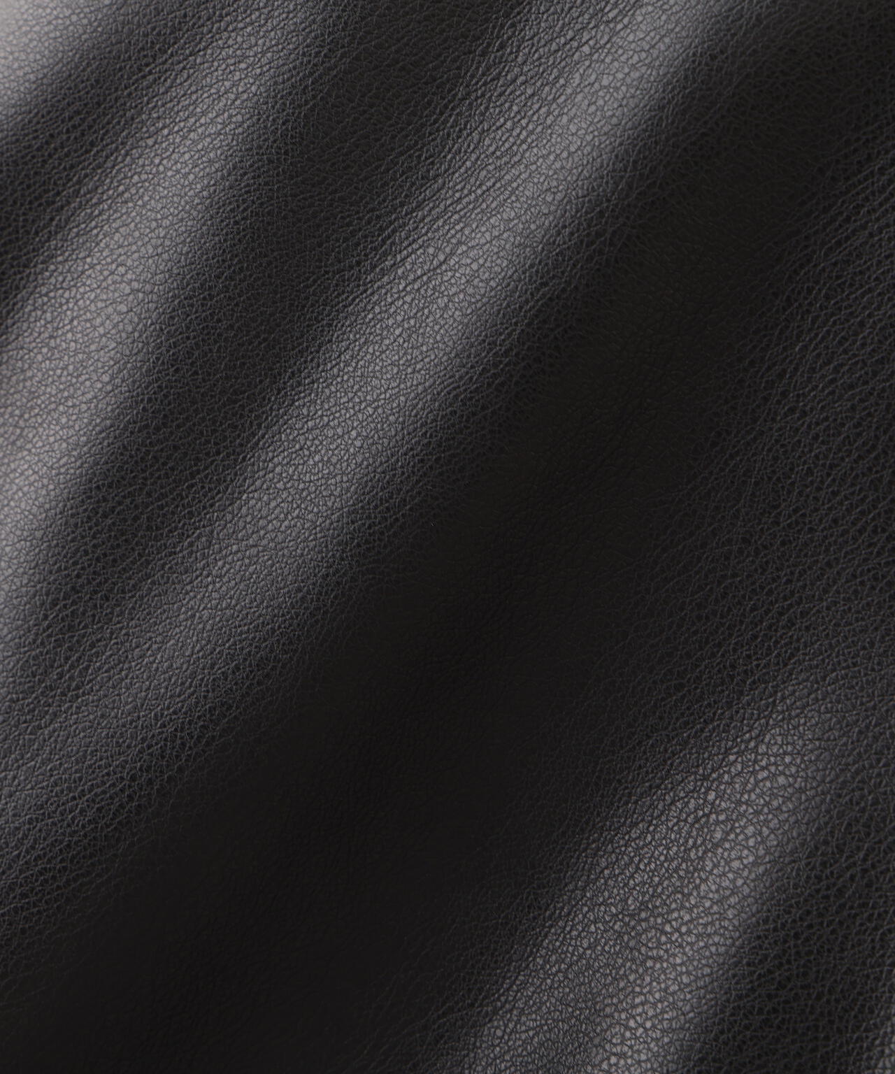 FAUX LEATHER HOODED RIB FLIGHT JACKET