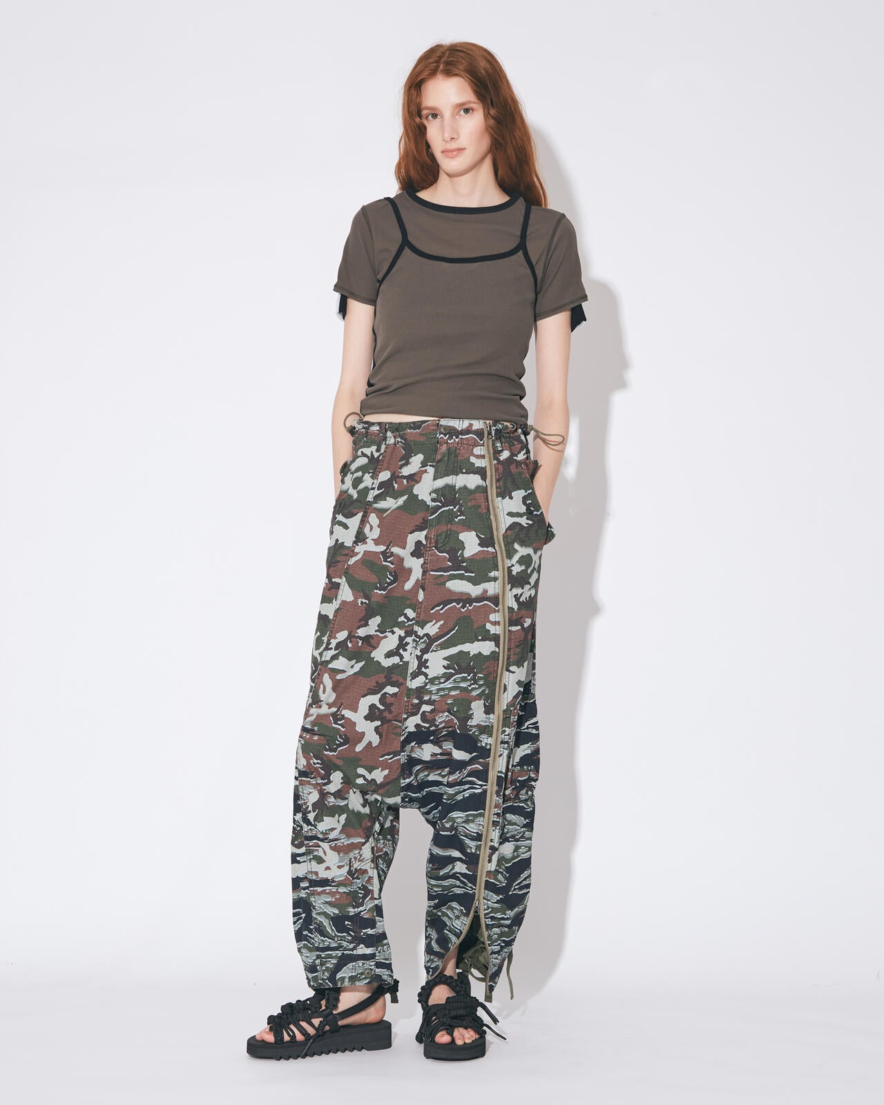 beautiful people × Alpha|double-end camouflage cargo pants