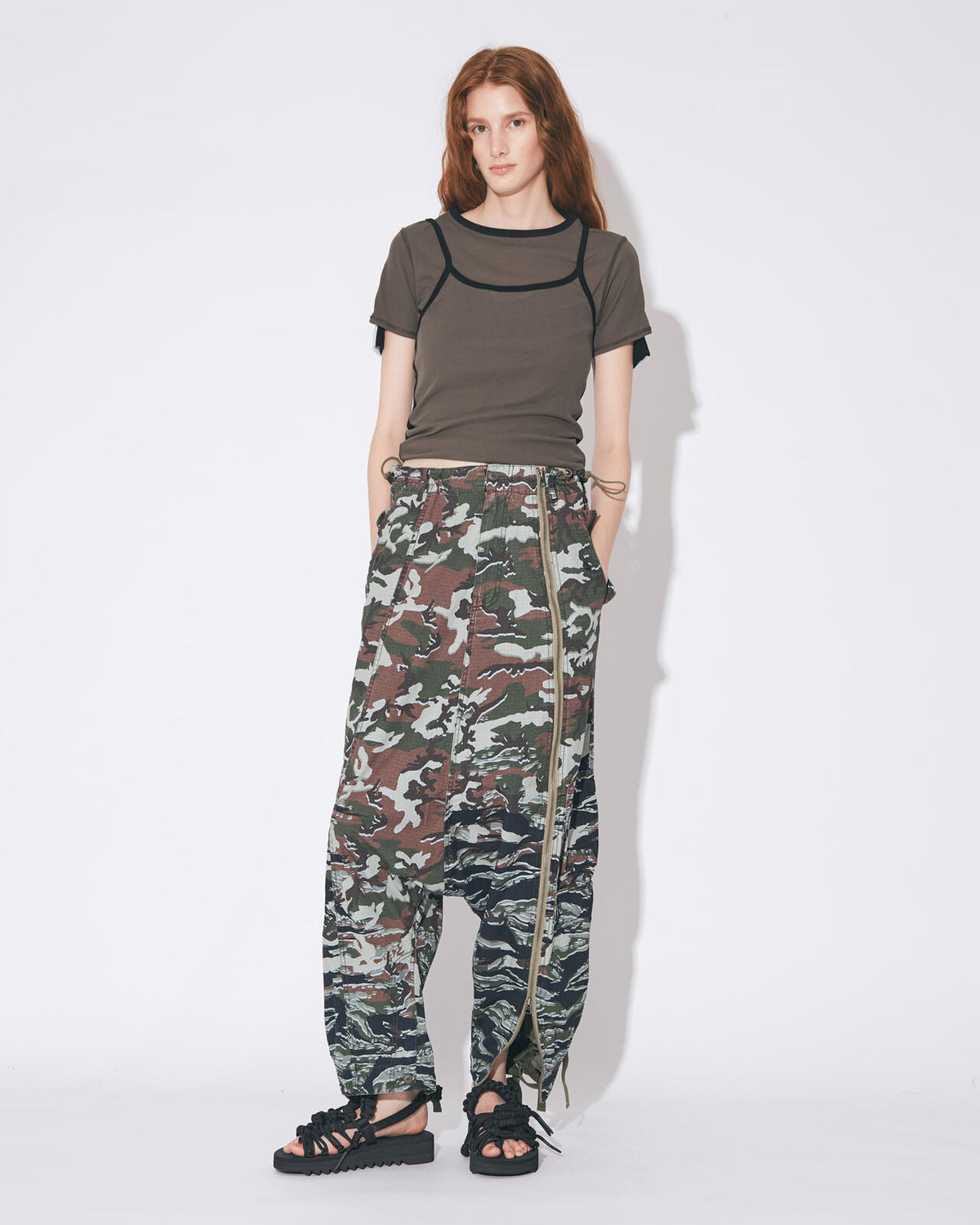beautiful people × Alpha|double-end camouflage cargo pants