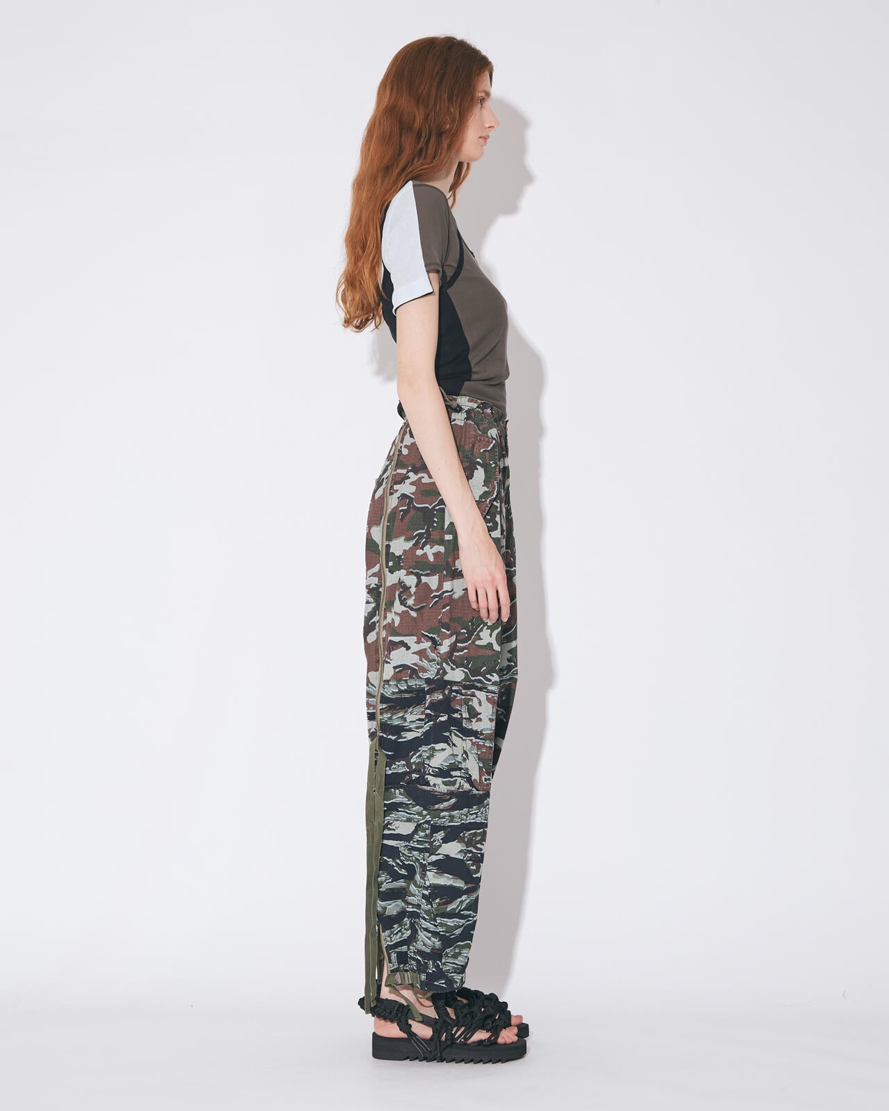 beautiful people × Alpha|double-end camouflage cargo pants