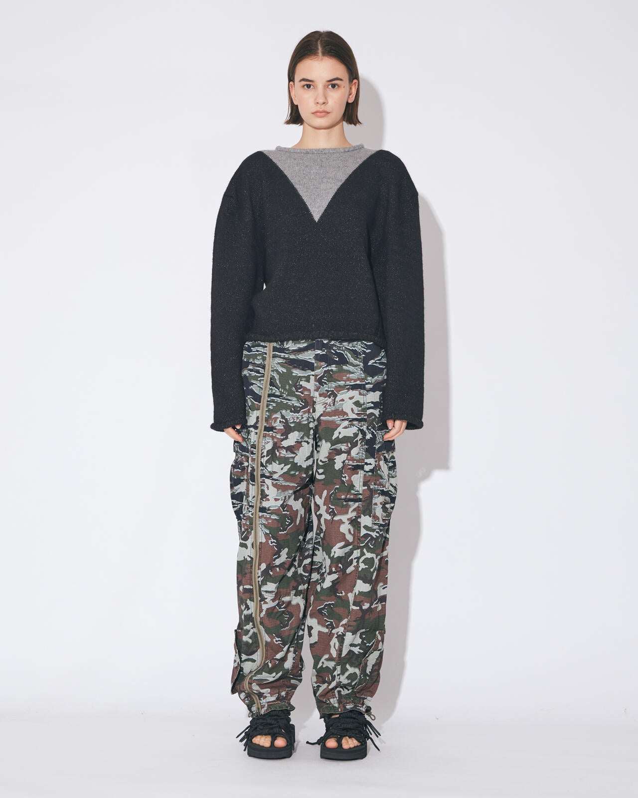 beautiful people × Alpha|double-end camouflage cargo pants