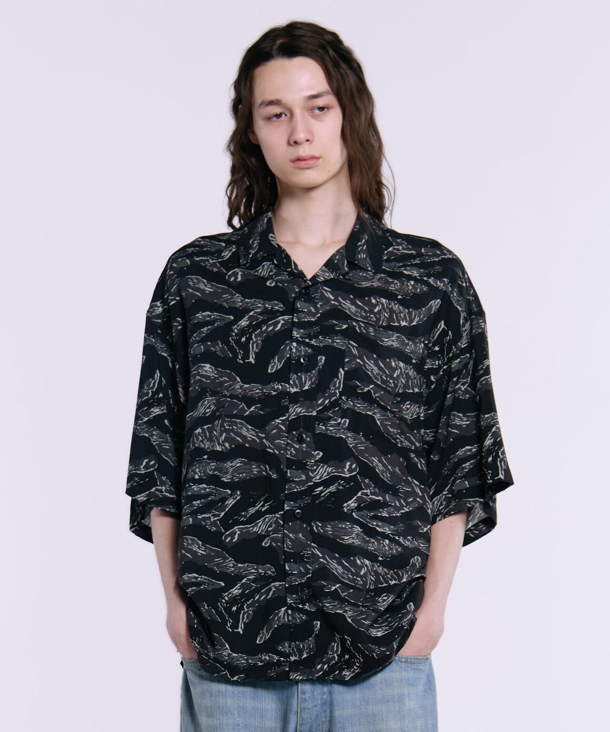 SS CAMO RELAXED CAMP SHIRT / ショートスリーブ カモ リラックス キャンプ シャツ