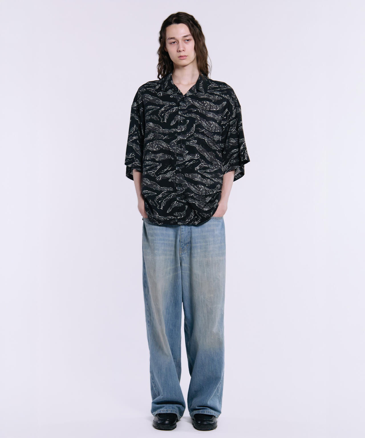 SS CAMO RELAXED CAMP SHIRT / ショートスリーブ カモ リラックス キャンプ シャツ