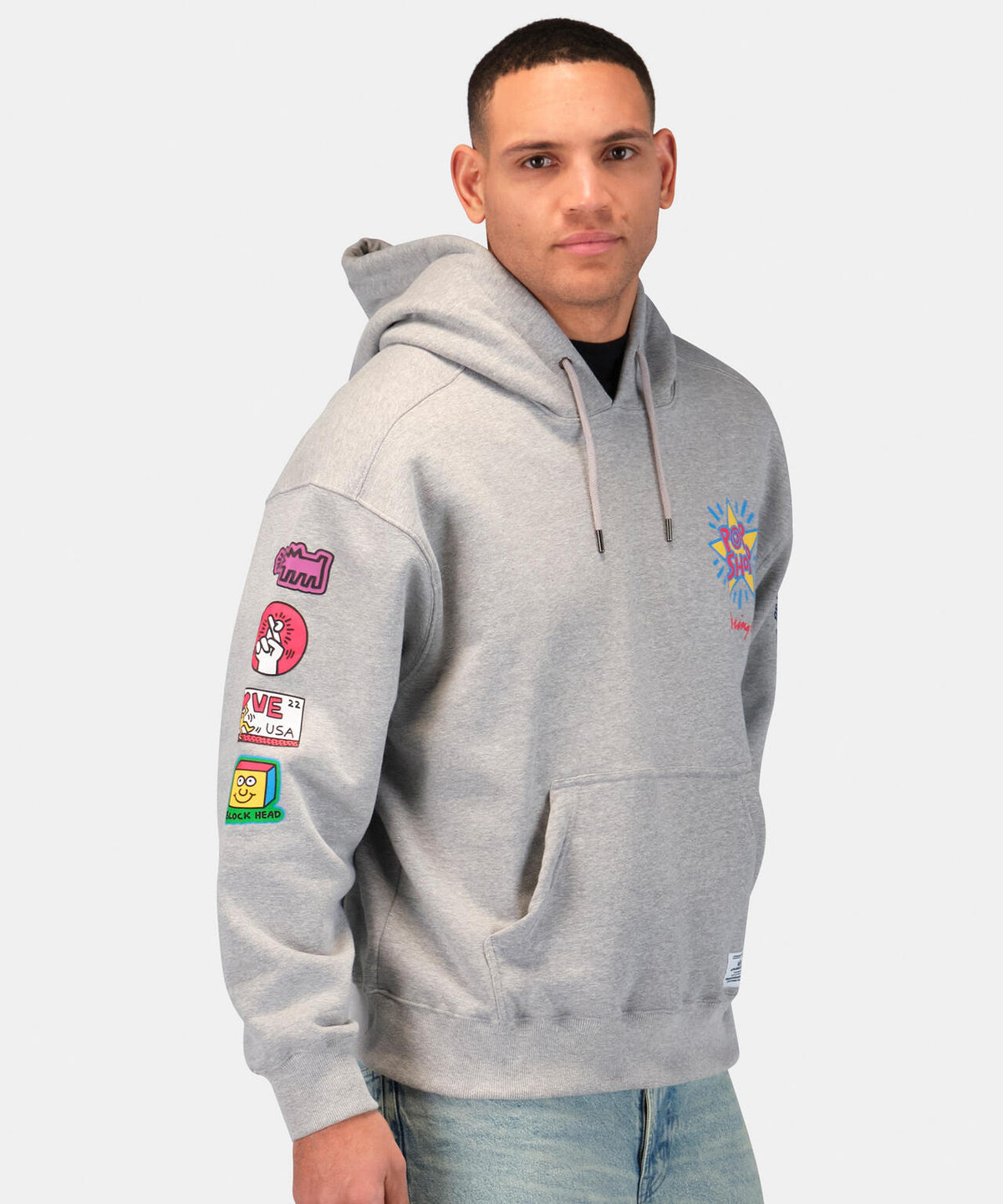 Keith Haring X Alpha POP SHOP GRAPHIC HOODIE / ポップショップ グラフィック フードパーカ