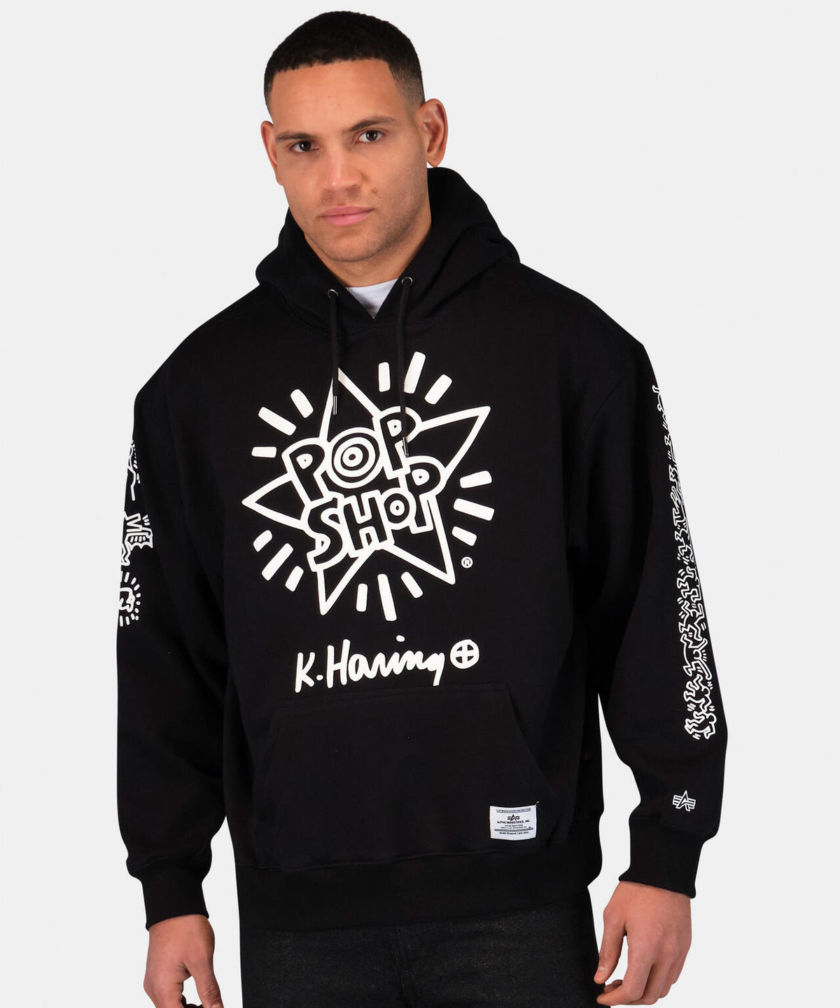 Keith Haring X Alpha NEW YORK GRAPHIC HOODIE / ニューヨーク グラフィック フードパーカ