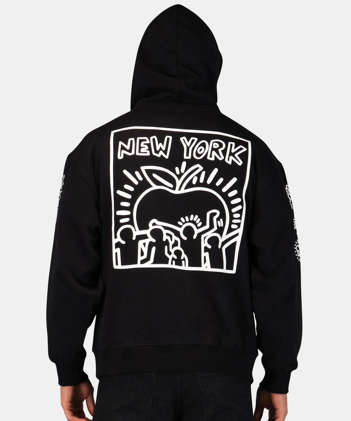 Keith Haring X Alpha NEW YORK GRAPHIC HOODIE / ニューヨーク グラフィック フードパーカ