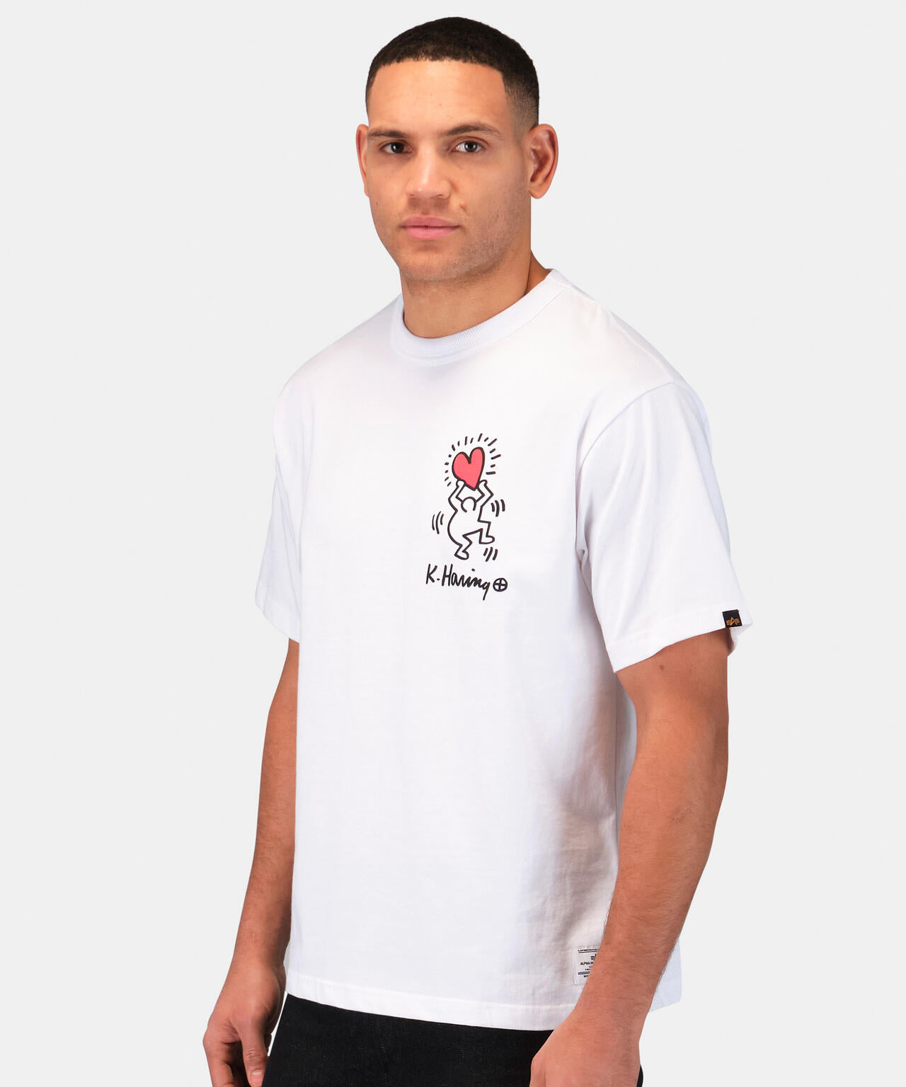 Keith Haring X Alpha GRAPHIC TEE HEART MAN / グラフィック ティーシャツ ハートマン