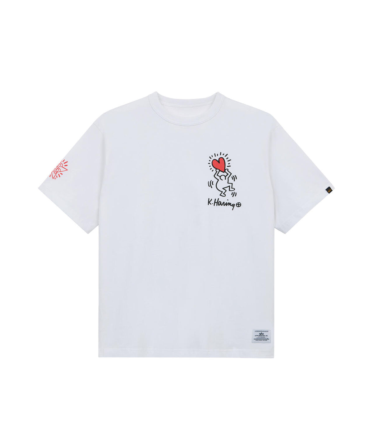 Keith Haring X Alpha GRAPHIC TEE HEART MAN / グラフィック ティーシャツ ハートマン