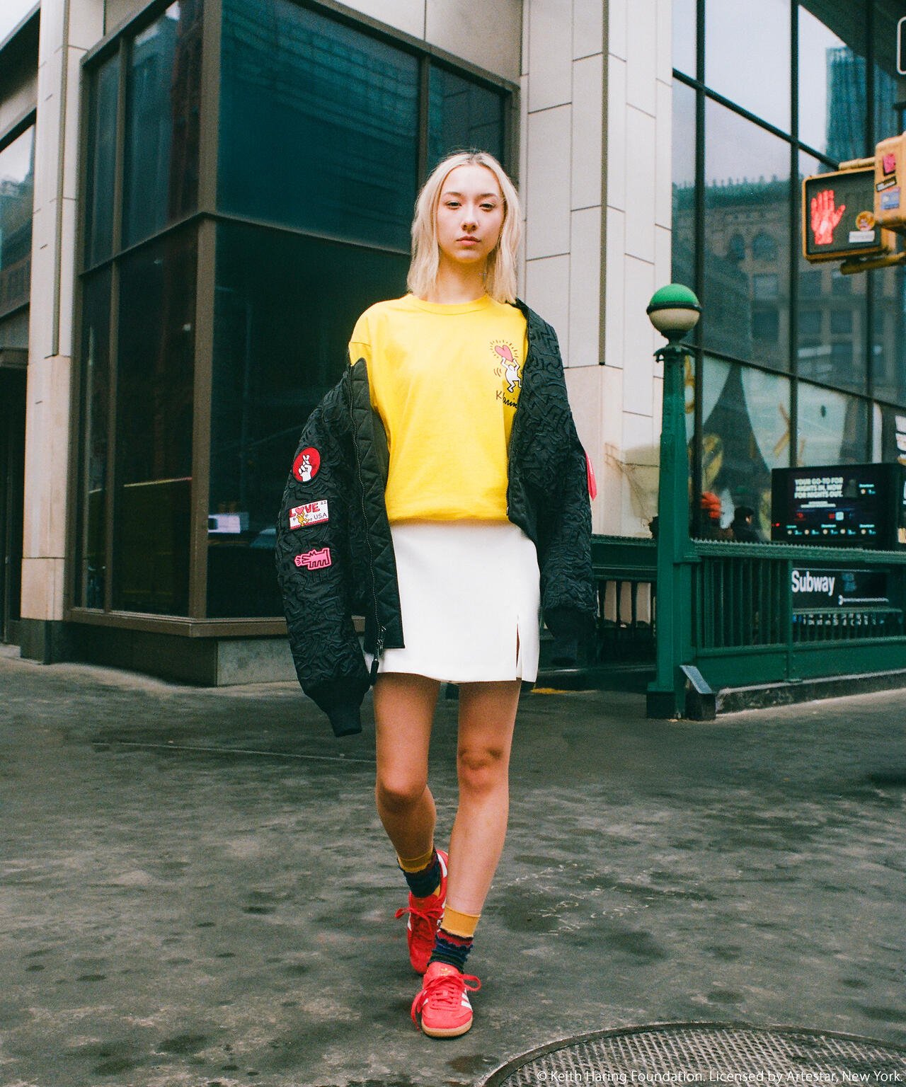 Keith Haring X Alpha GRAPHIC TEE HEART MAN