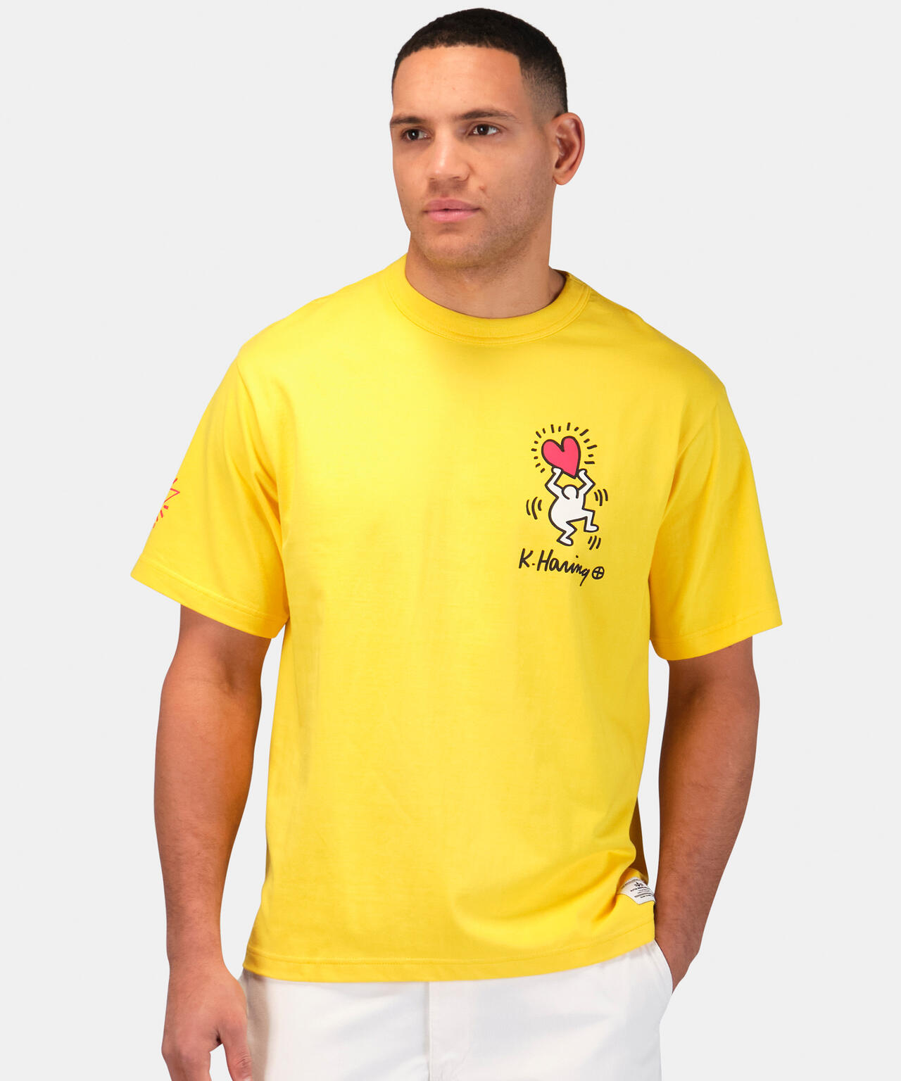 Keith Haring X Alpha GRAPHIC TEE HEART MAN