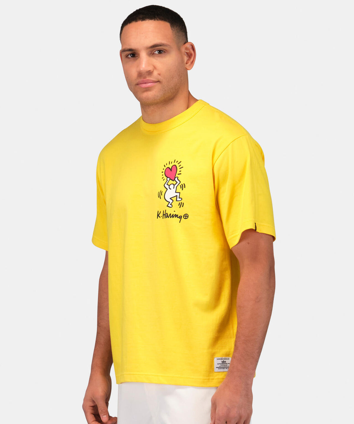 Keith Haring X Alpha GRAPHIC TEE HEART MAN / グラフィック ティーシャツ ハートマン