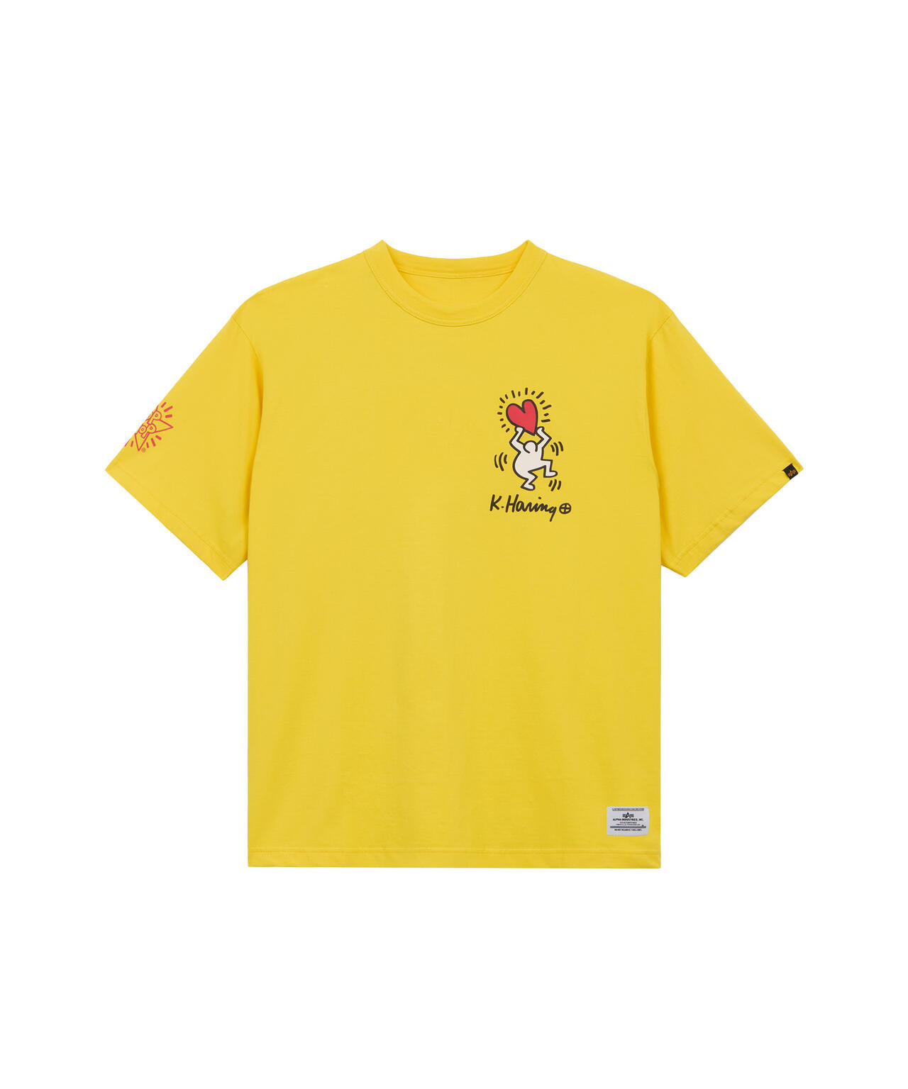 Keith Haring X Alpha GRAPHIC TEE HEART MAN