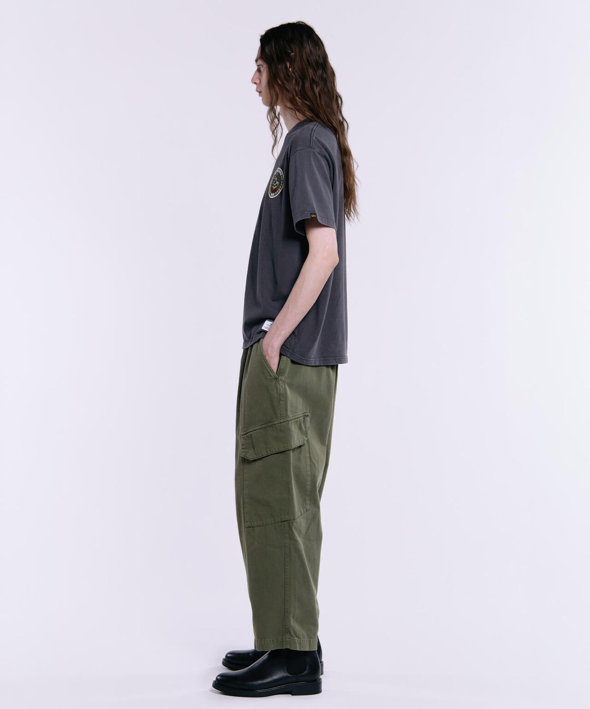 MILITARY EMBLEM PATCH T‐SHIRT / ミリタリーエンブレム パッチ ティーシャツ