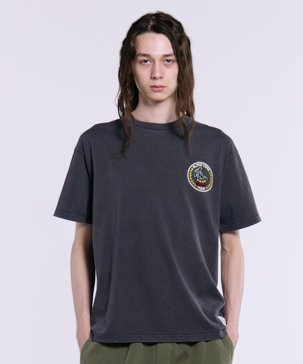 MILITARY EMBLEM PATCH T‐SHIRT / ミリタリーエンブレム パッチ ティーシャツ