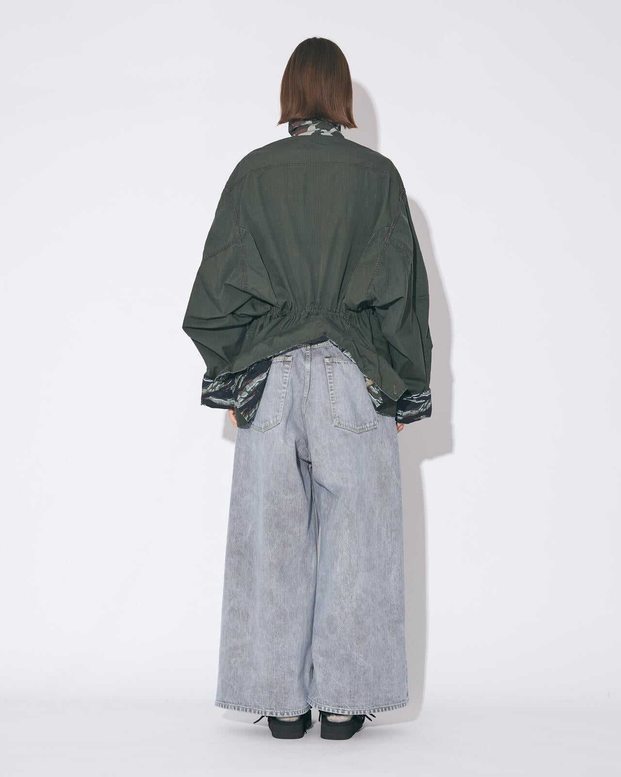 beautiful people × Alpha|double-end camouflage field jacket