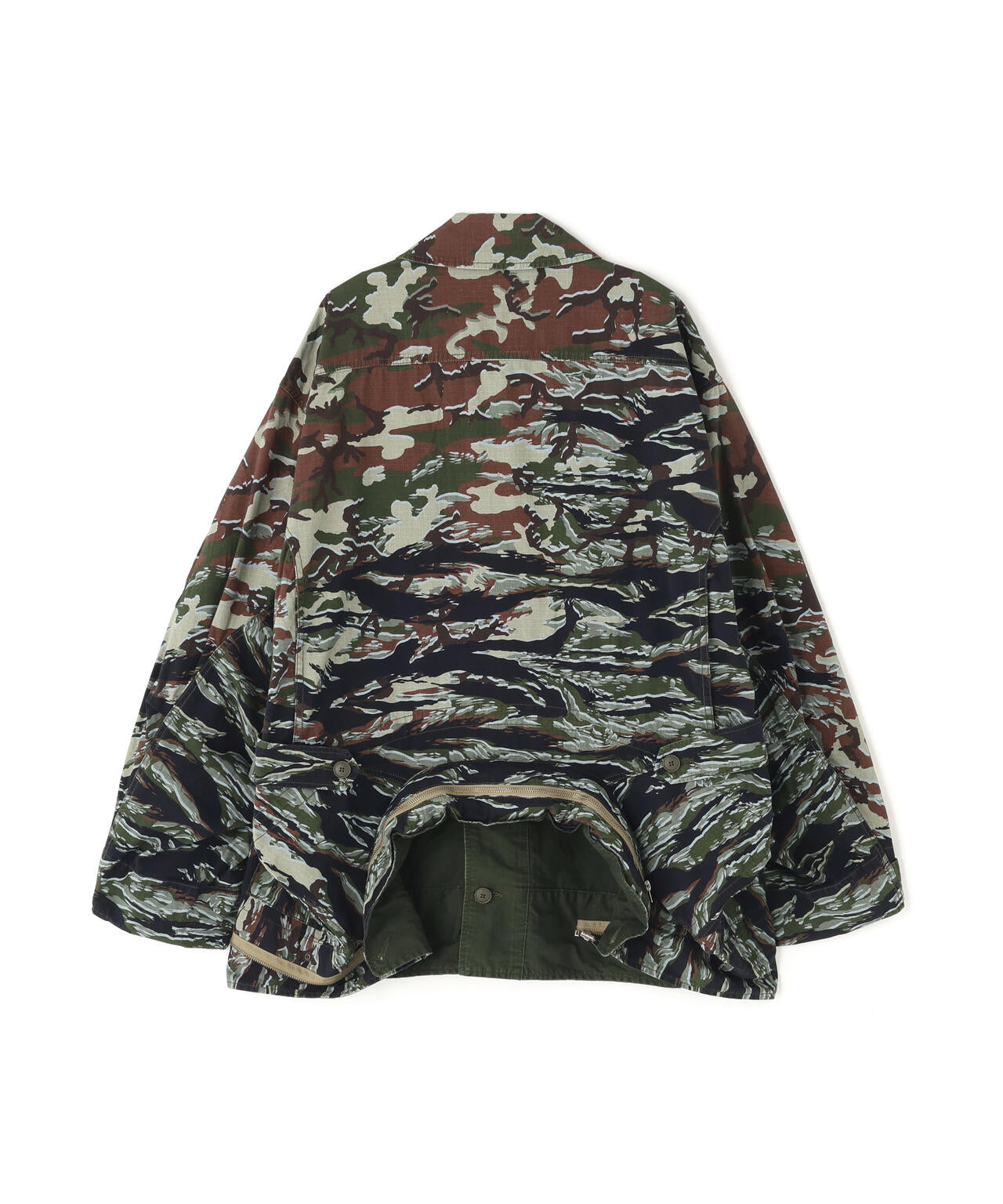 beautiful people × Alpha|double-end camouflage field jacket